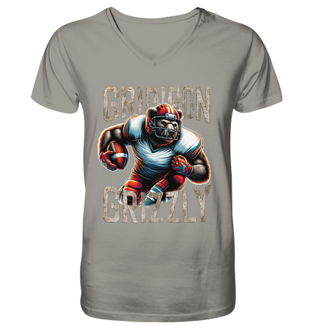 Gridiron Grizzly - V-Neck Shirt