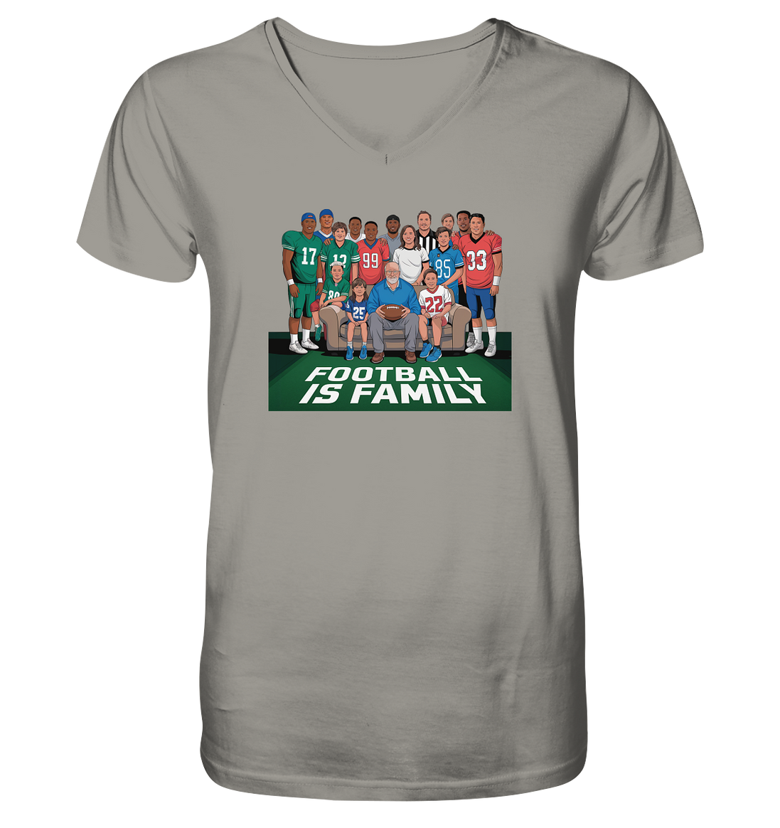 Football is Family - V-Neck Shirt