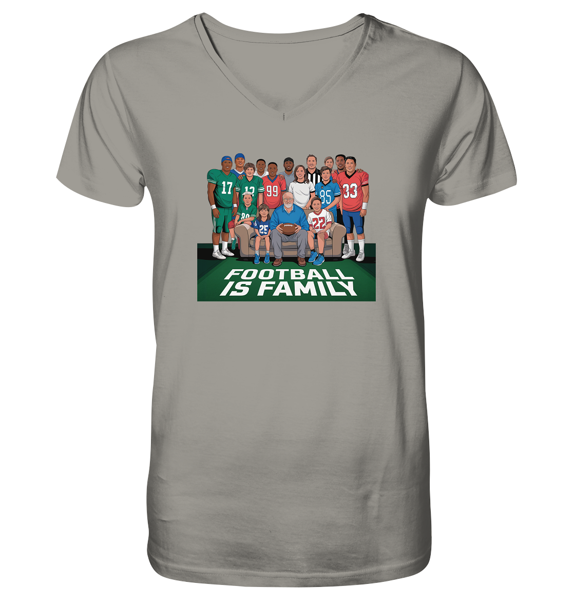 Football is Family - V-Neck Shirt
