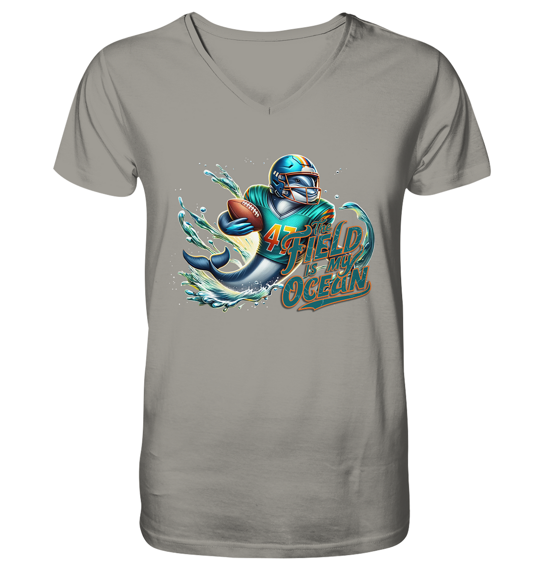 Dolphin - V-Neck Shirt