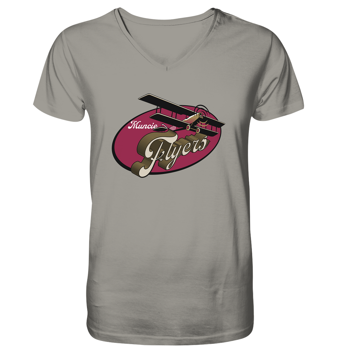 Muncie Flyers 2 - V-Neck Shirt