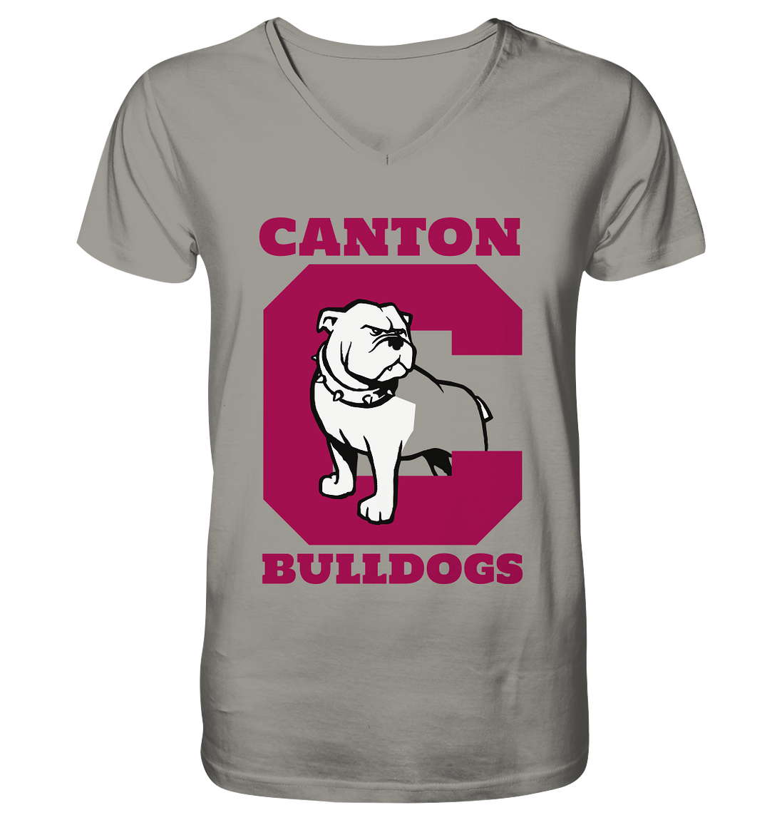 Canton Bulldogs 2 - V-Neck Shirt