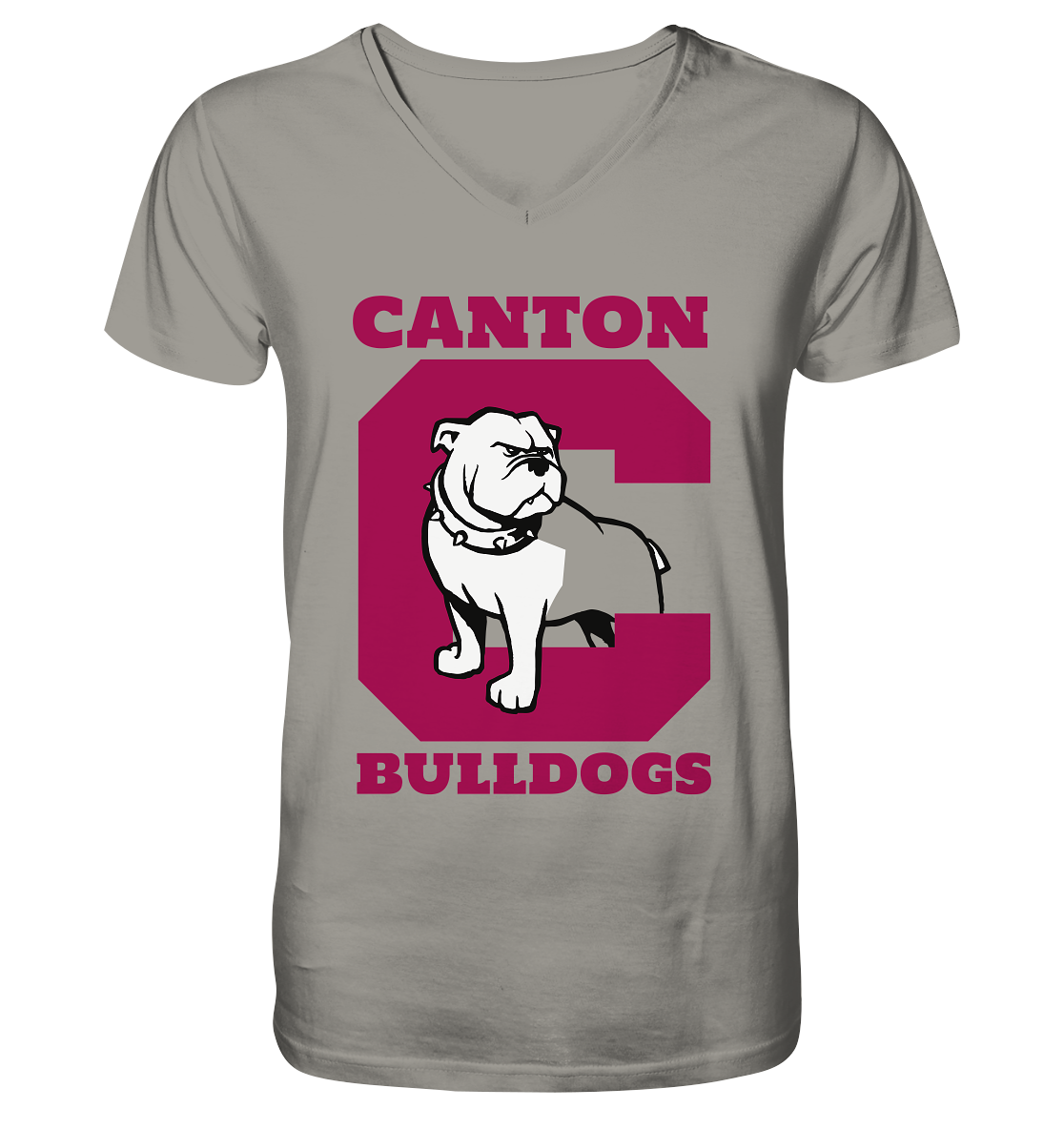 Canton Bulldogs 2 - V-Neck Shirt