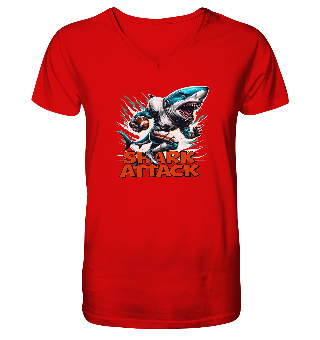 Shark Attack - V-Neck Shirt