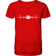 Football Heartbeat - V-Neck Shirt