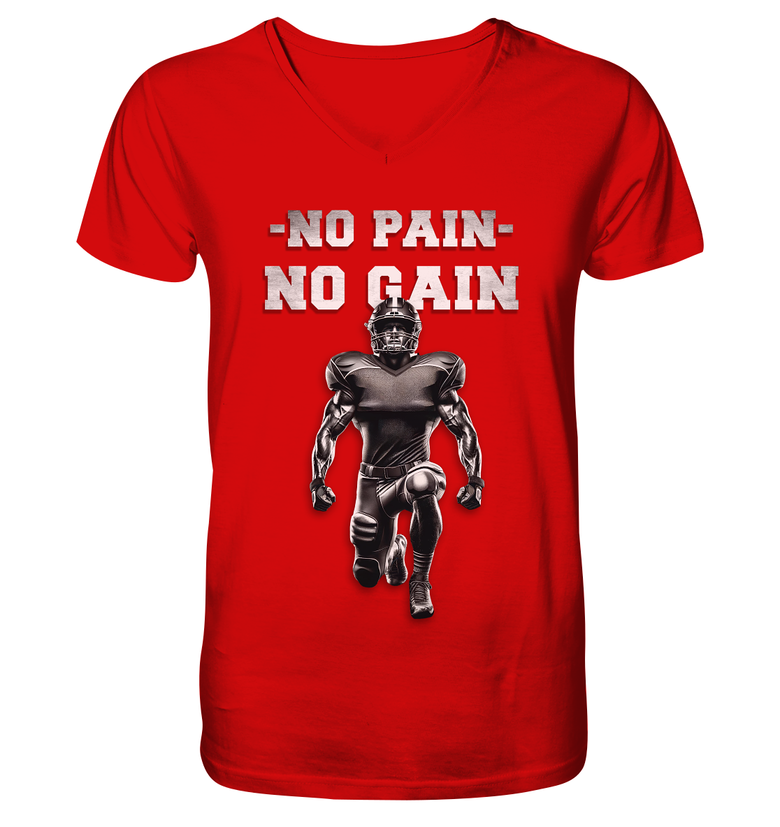 No Pain No Gain Metal  - V-Neck Shirt
