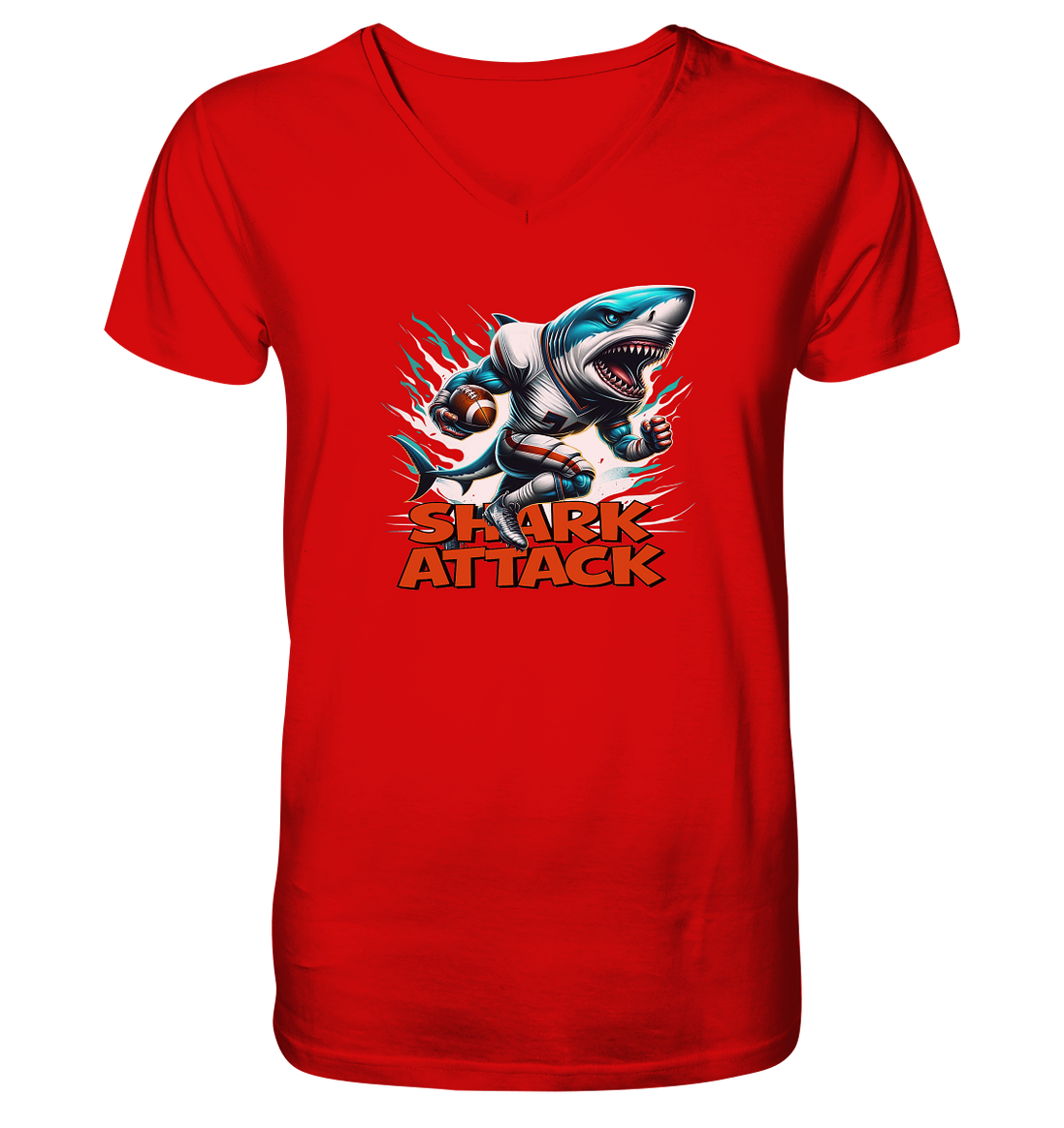 Shark Attack - V-Neck Shirt