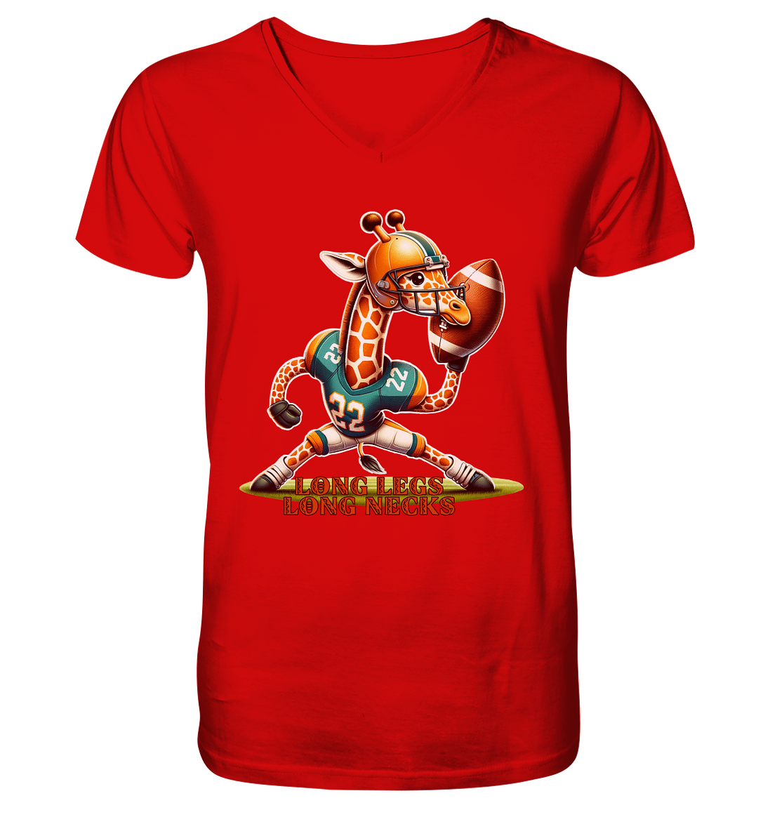 Giraffe - V-Neck Shirt