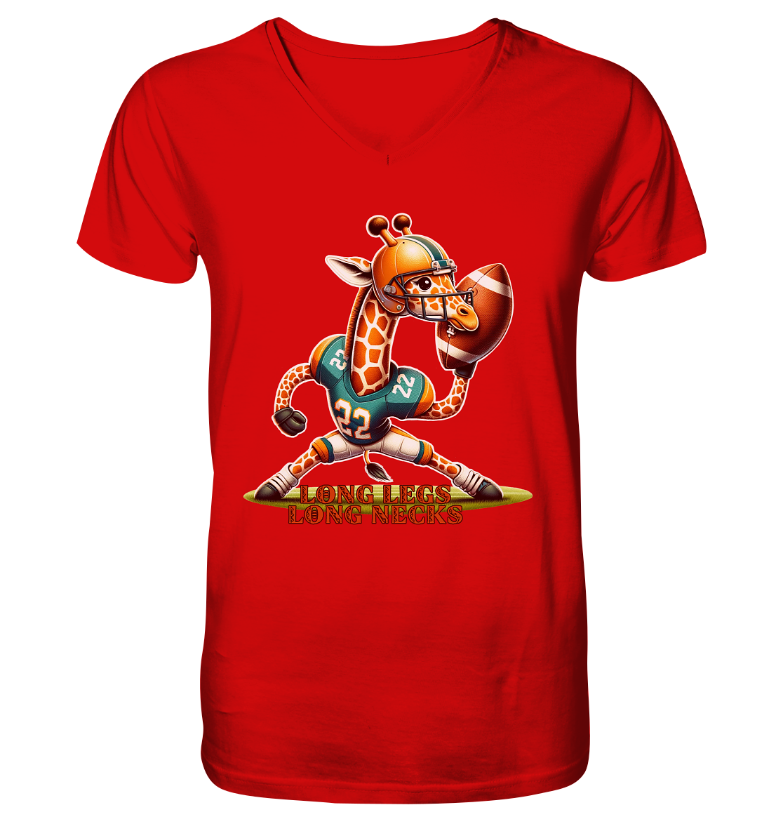 Giraffe - V-Neck Shirt