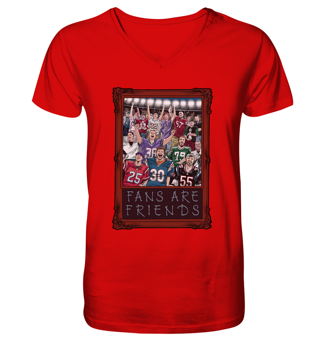Fans are Friends  - V-Neck Shirt