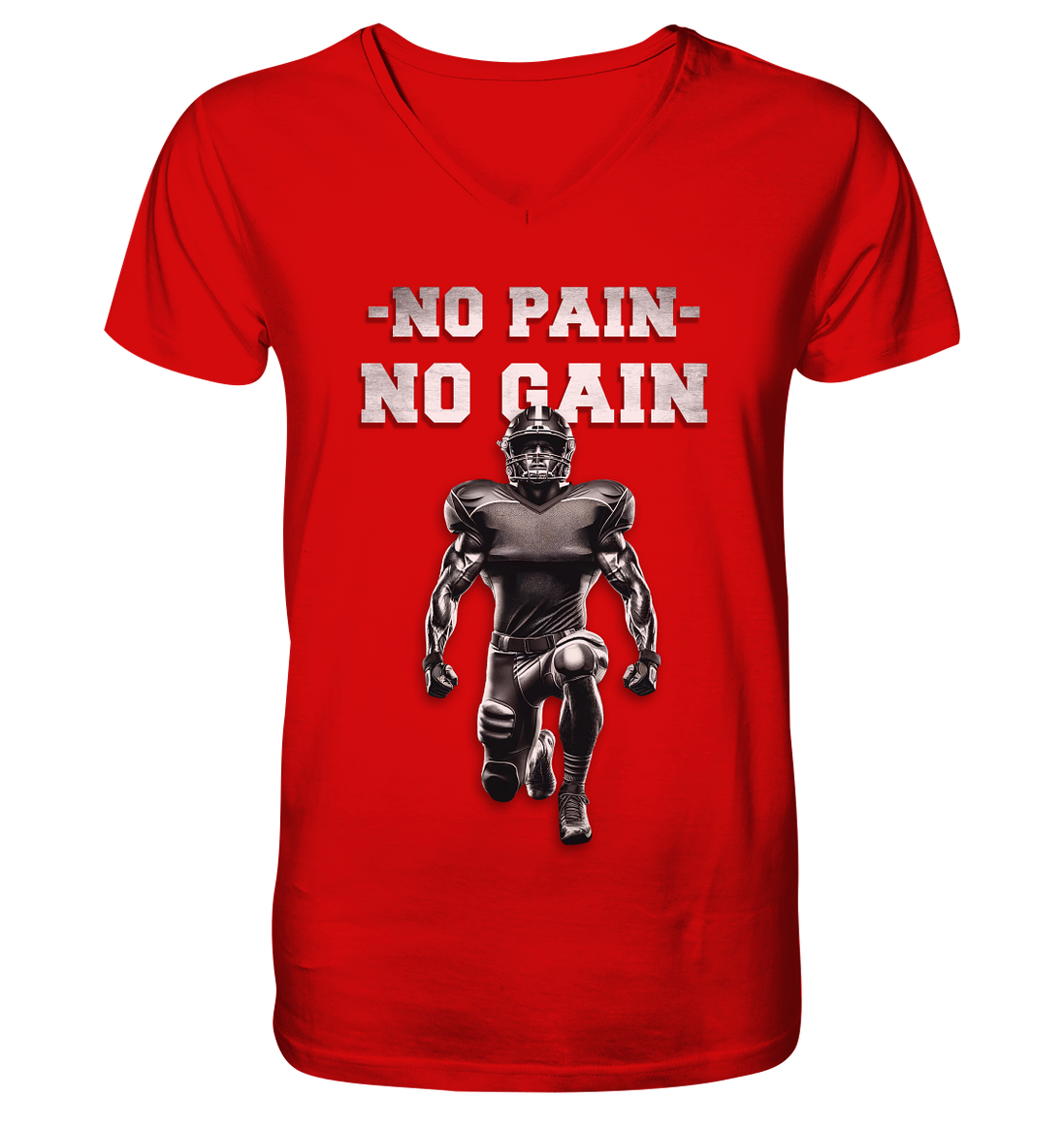 No Pain No Gain Metal  - V-Neck Shirt