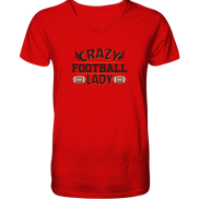 Crazy Football Lady - V-Neck Shirt