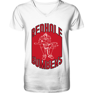 Red Hole Bombers V-Neck Shirt