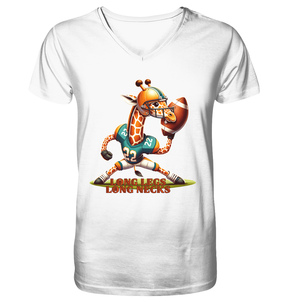 Giraffe - V-Neck Shirt