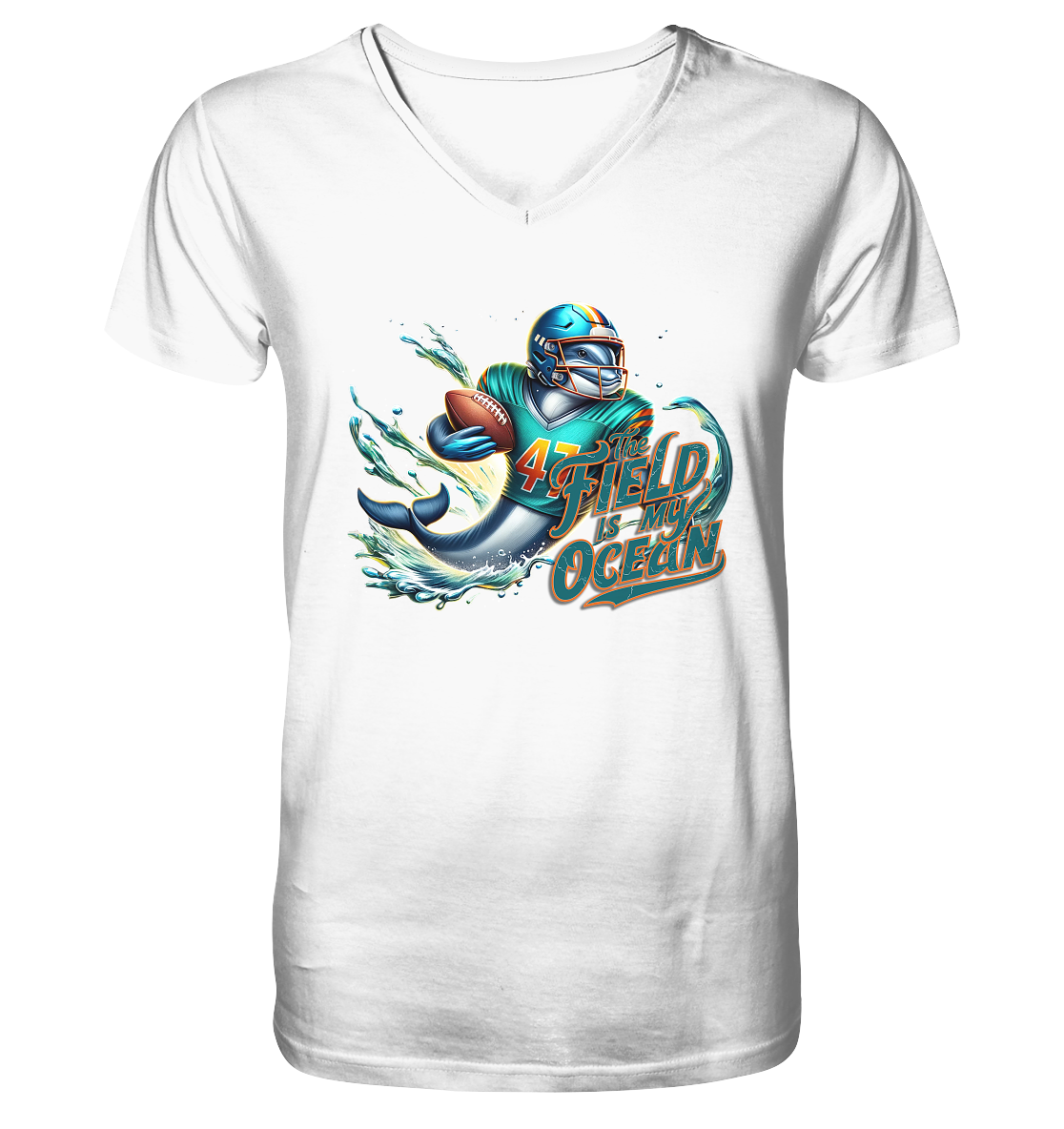 Dolphin - V-Neck Shirt