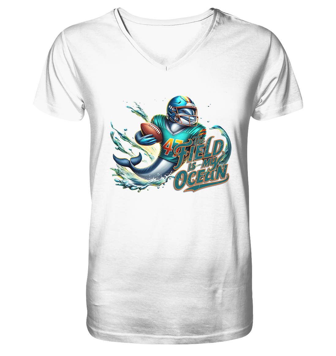 Dolphin - V-Neck Shirt