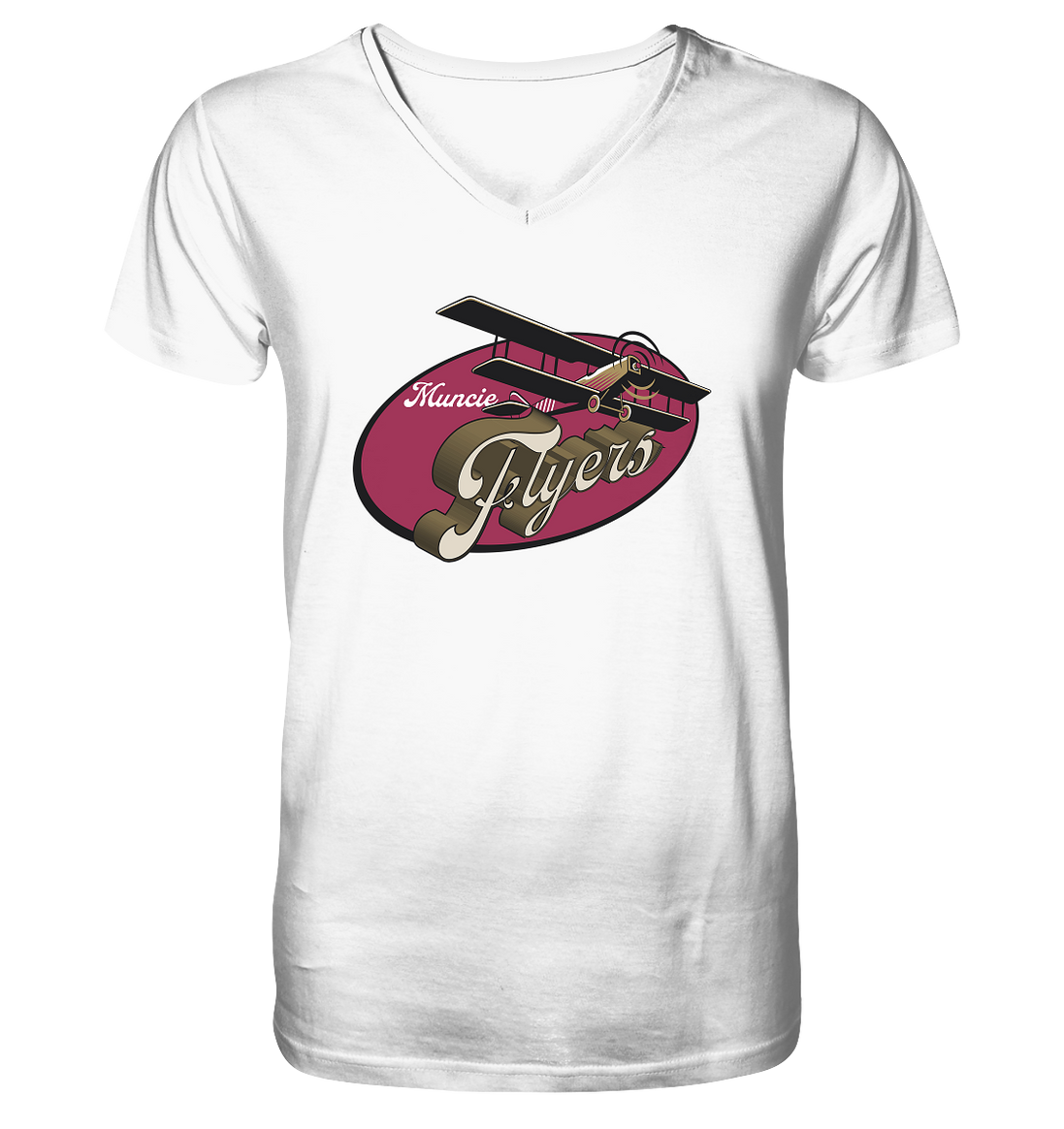 Muncie Flyers 2 - V-Neck Shirt