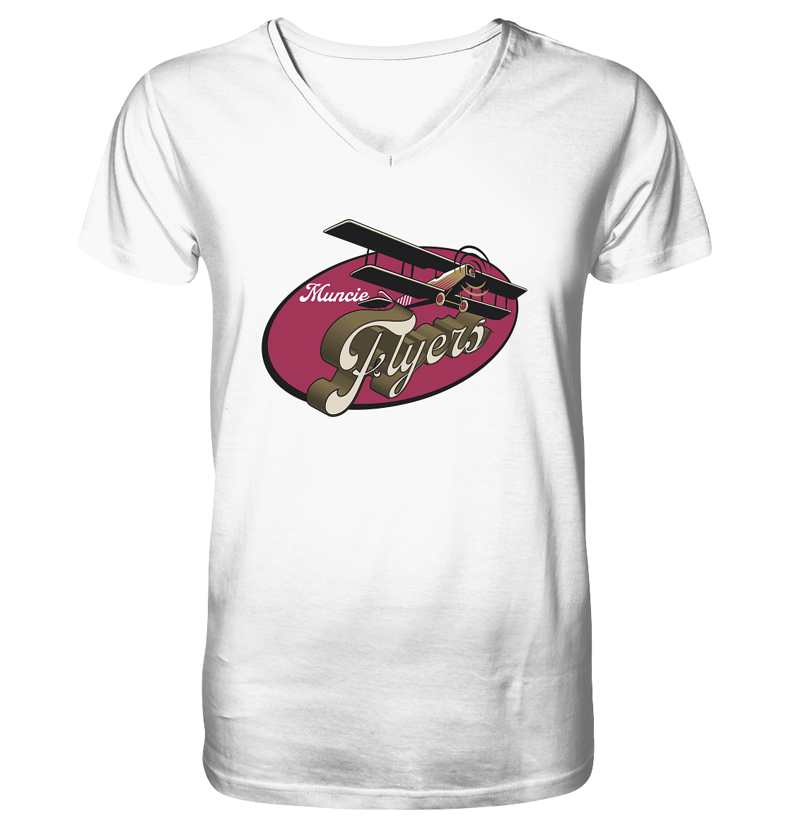 Muncie Flyers 2 - V-Neck Shirt