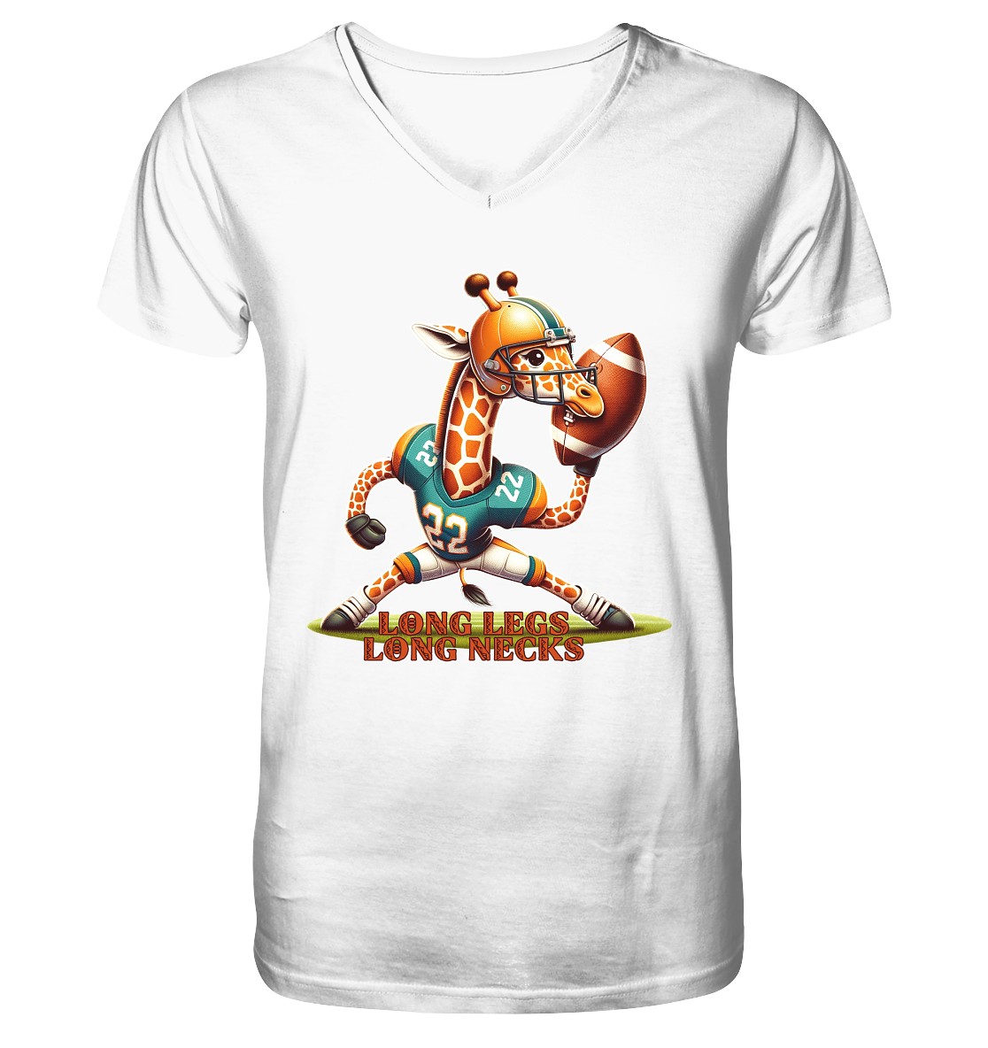 Giraffe - V-Neck Shirt