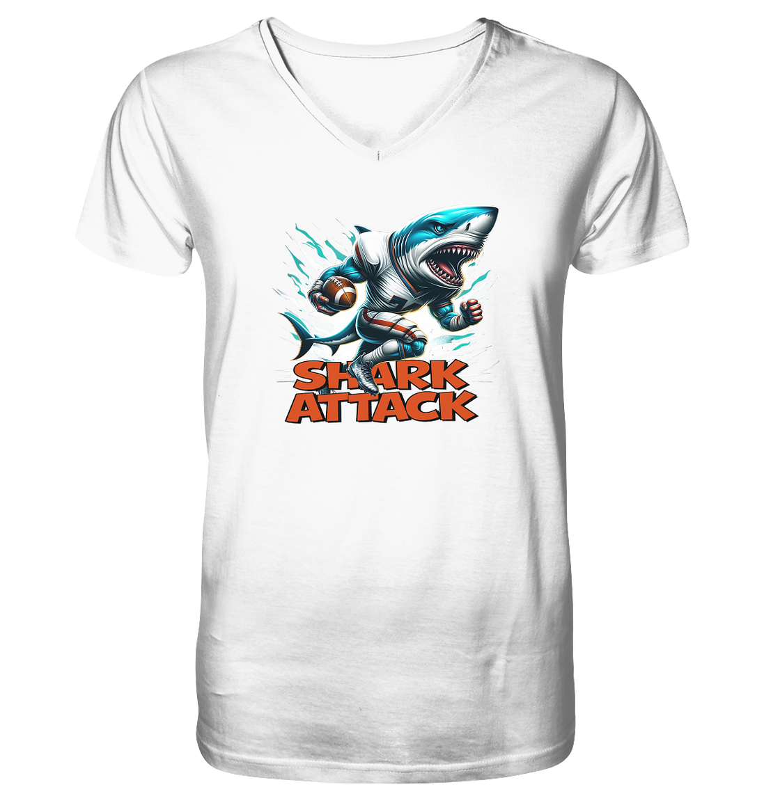 Shark Attack - V-Neck Shirt