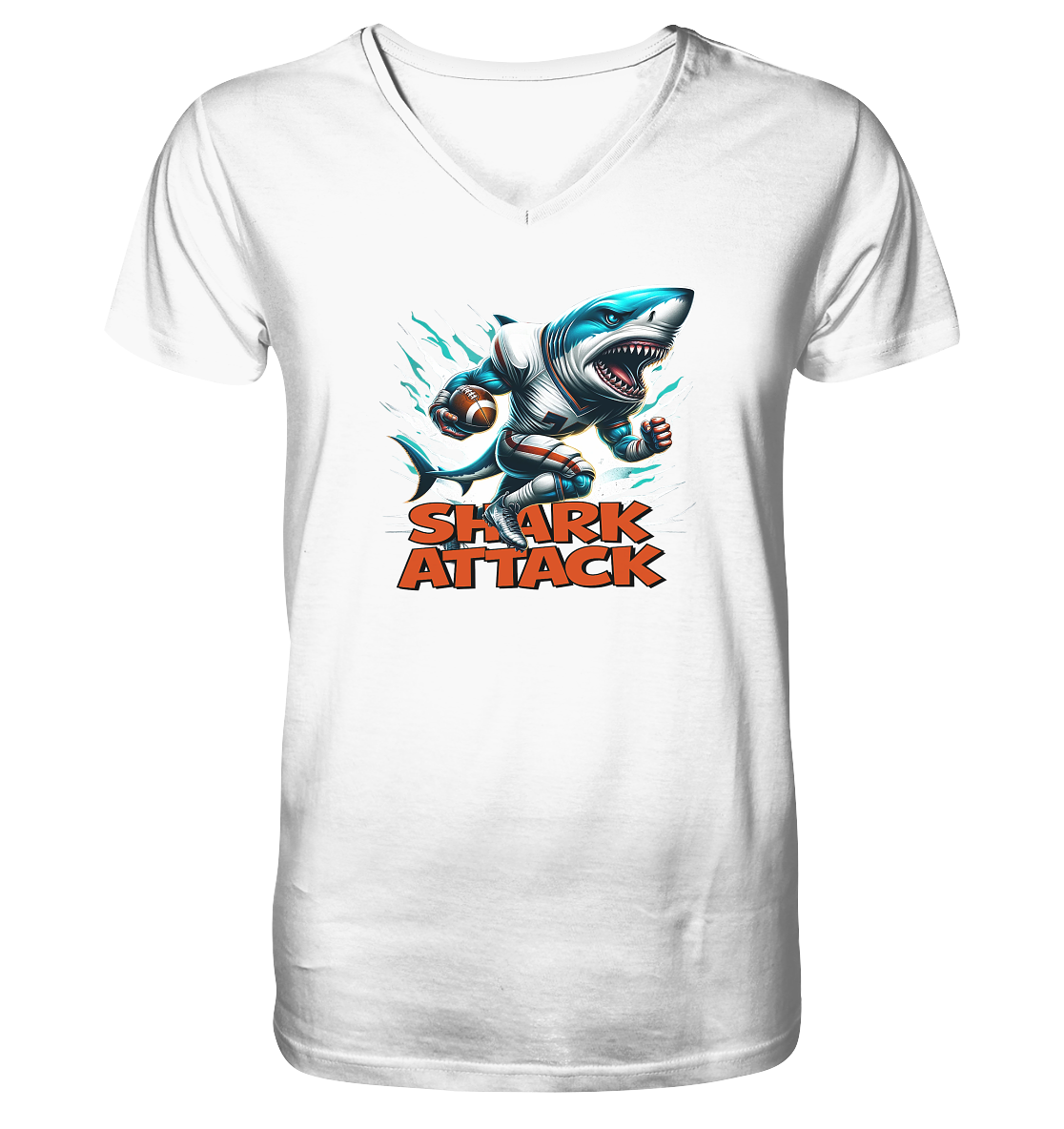 Shark Attack - V-Neck Shirt