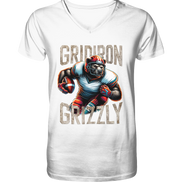 Gridiron Grizzly - V-Neck Shirt