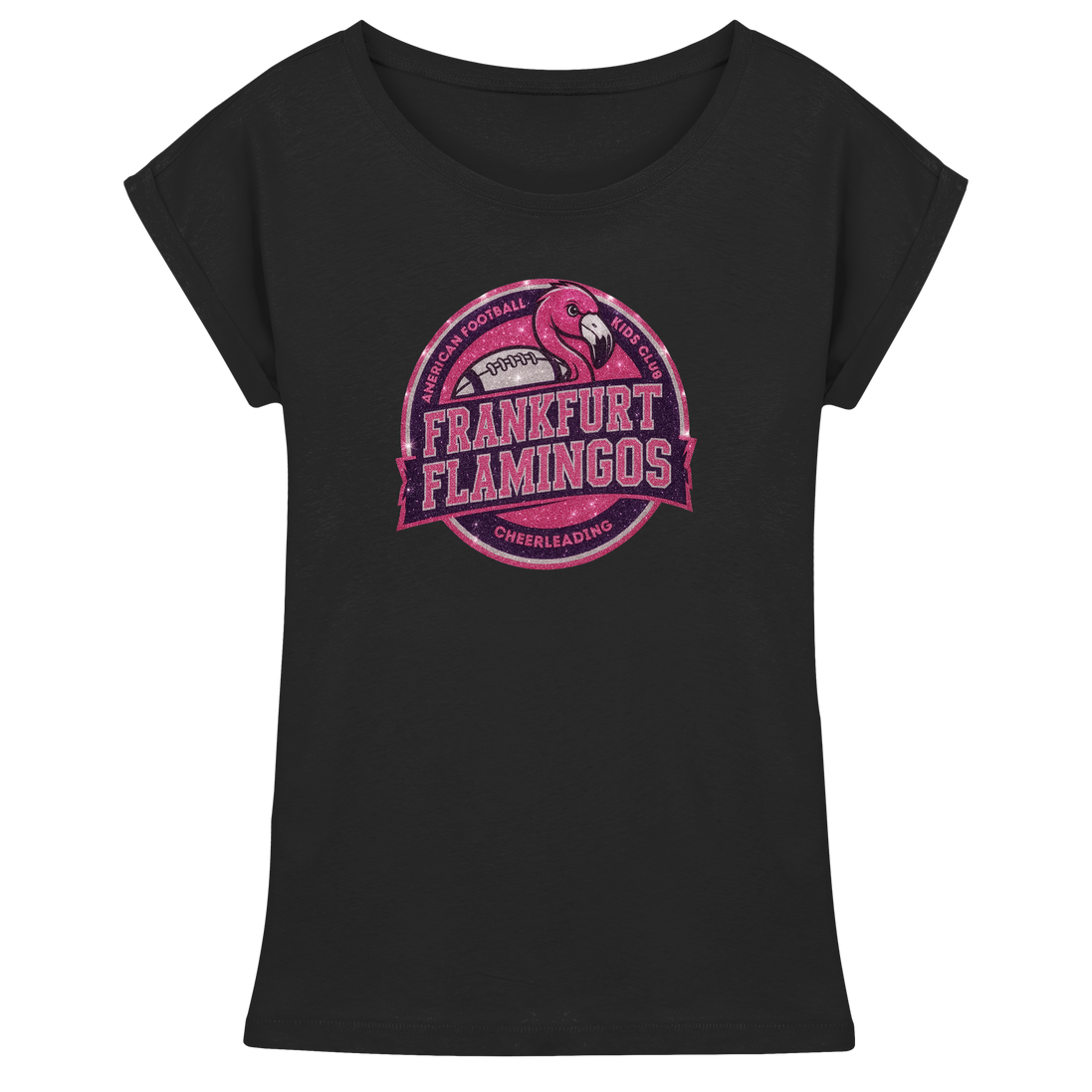 Frankfurt Flamingos - Womens Extended Shoulder T-Shirt