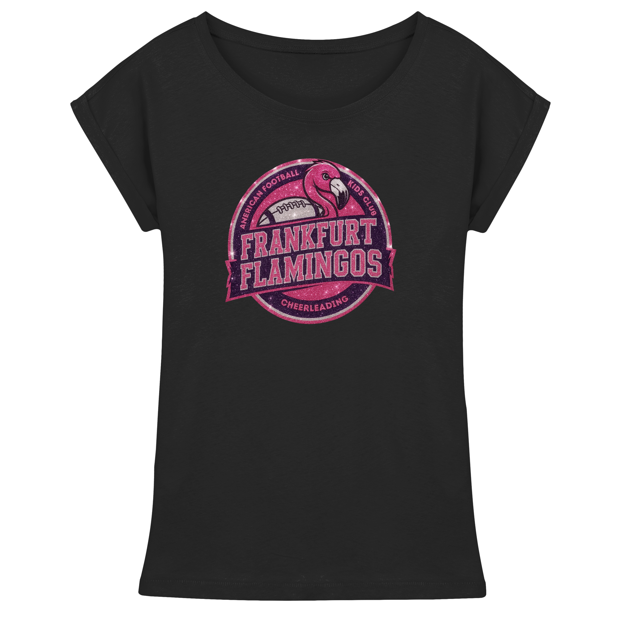 Frankfurt Flamingos - Womens Extended Shoulder T-Shirt