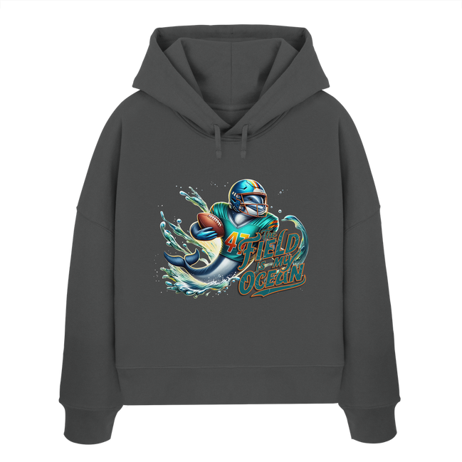 The Field is my Ocean - Womens Organic Boxcut Hoodie