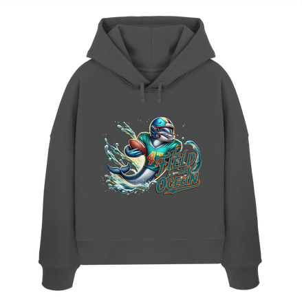The Field is my Ocean - Womens Organic Boxcut Hoodie