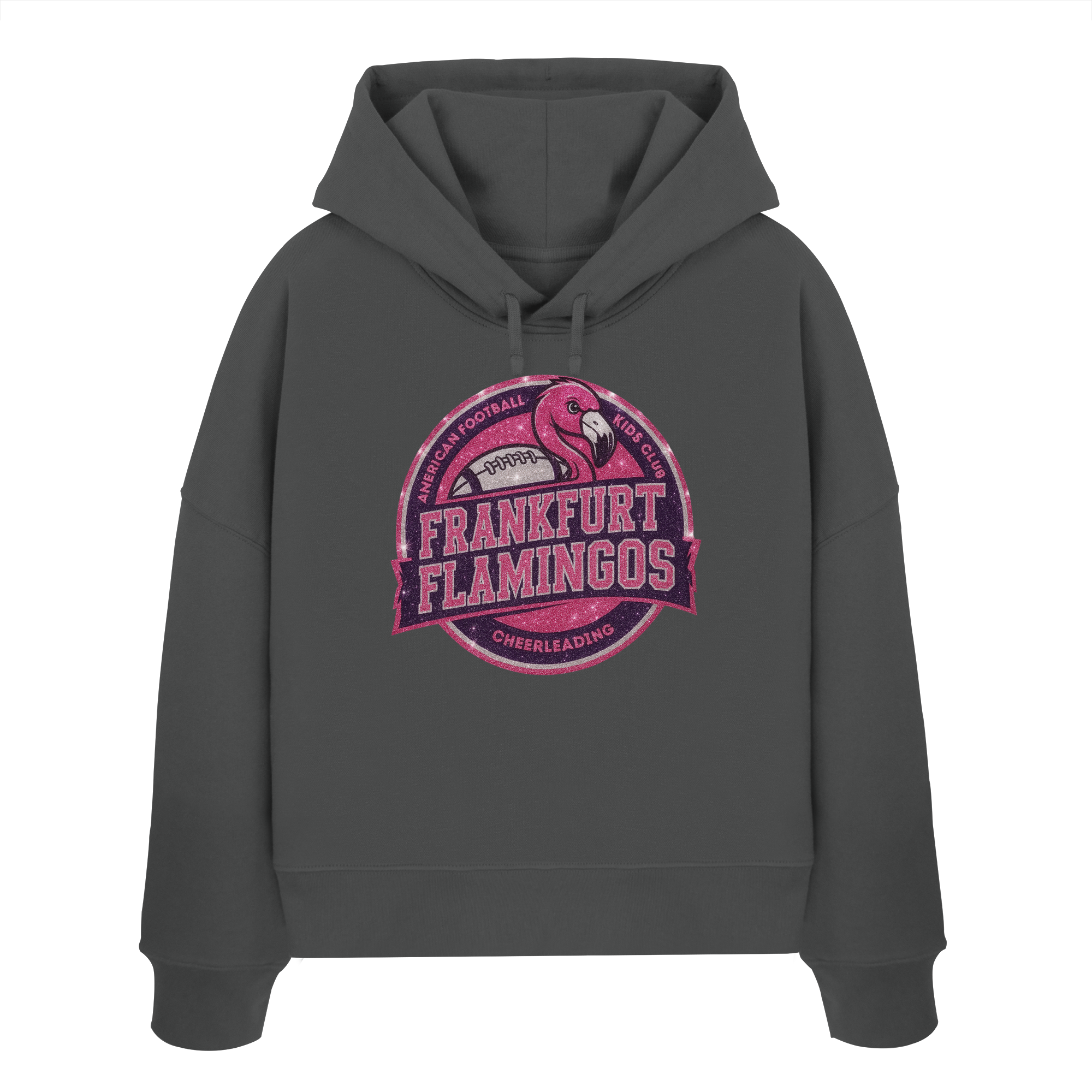 Frankfurt Flamingos - Womens Organic Boxcut Hoodie