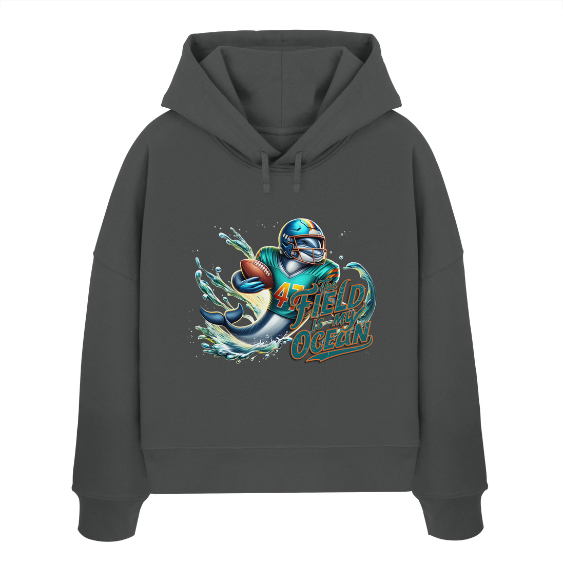 The Field is my Ocean - Womens Organic Boxcut Hoodie