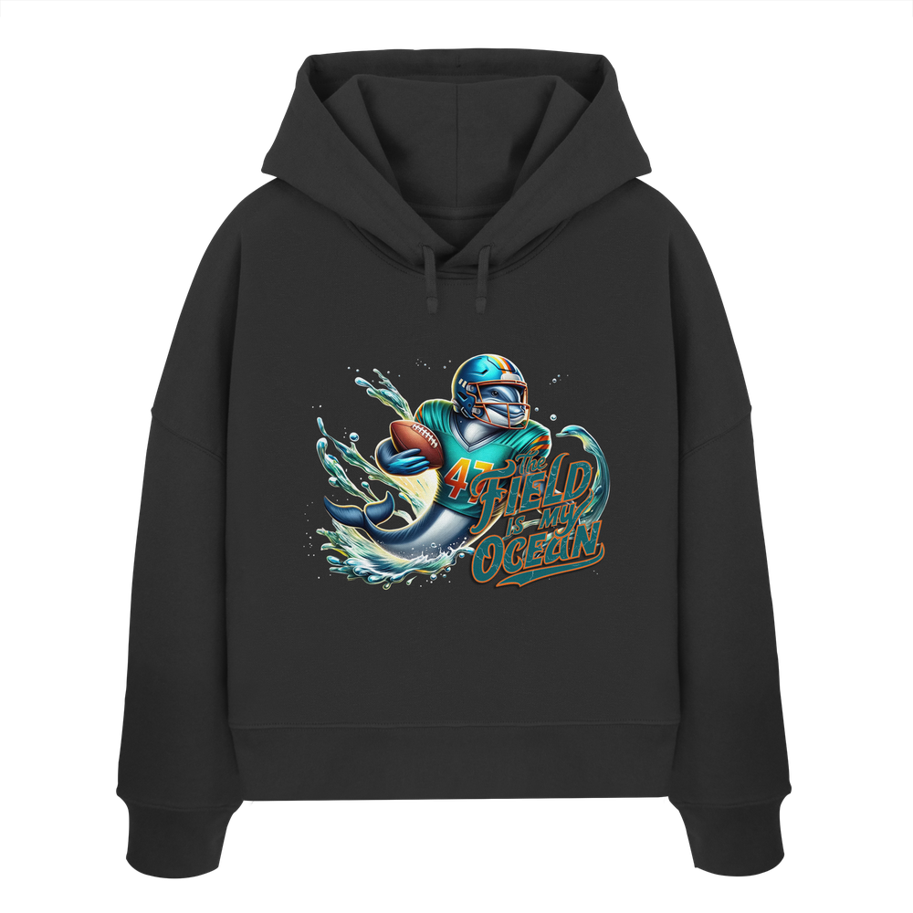 The Field is my Ocean - Womens Organic Boxcut Hoodie