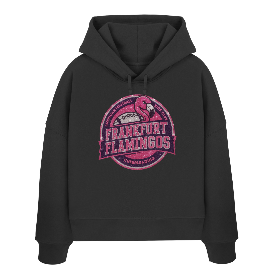 Frankfurt Flamingos - Womens Organic Boxcut Hoodie
