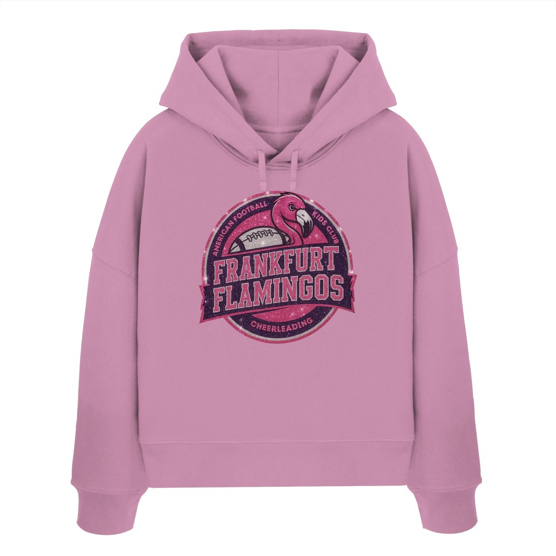 Frankfurt Flamingos - Womens Organic Boxcut Hoodie