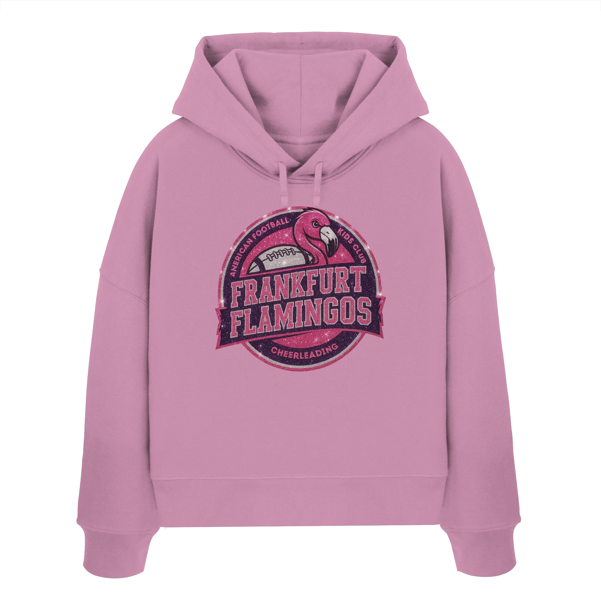 Frankfurt Flamingos - Womens Organic Boxcut Hoodie