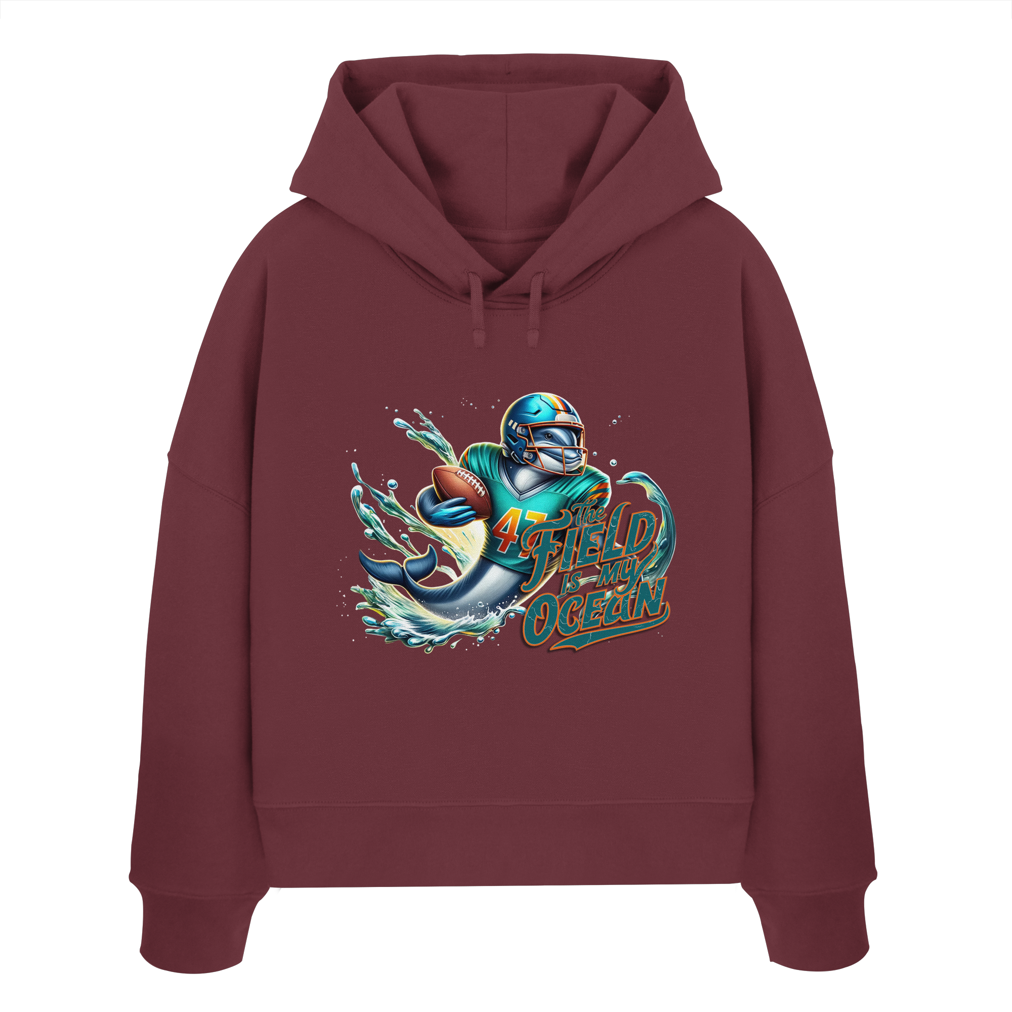 The Field is my Ocean - Womens Organic Boxcut Hoodie