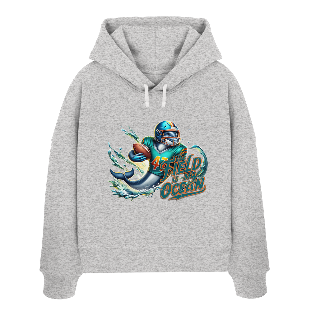 The Field is my Ocean - Womens Organic Boxcut Hoodie