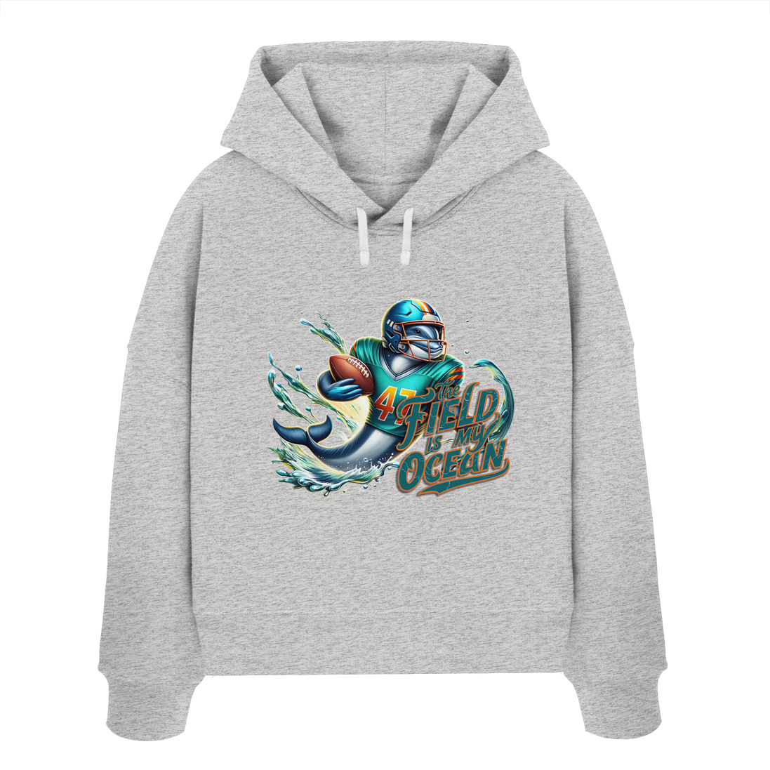 The Field is my Ocean - Womens Organic Boxcut Hoodie