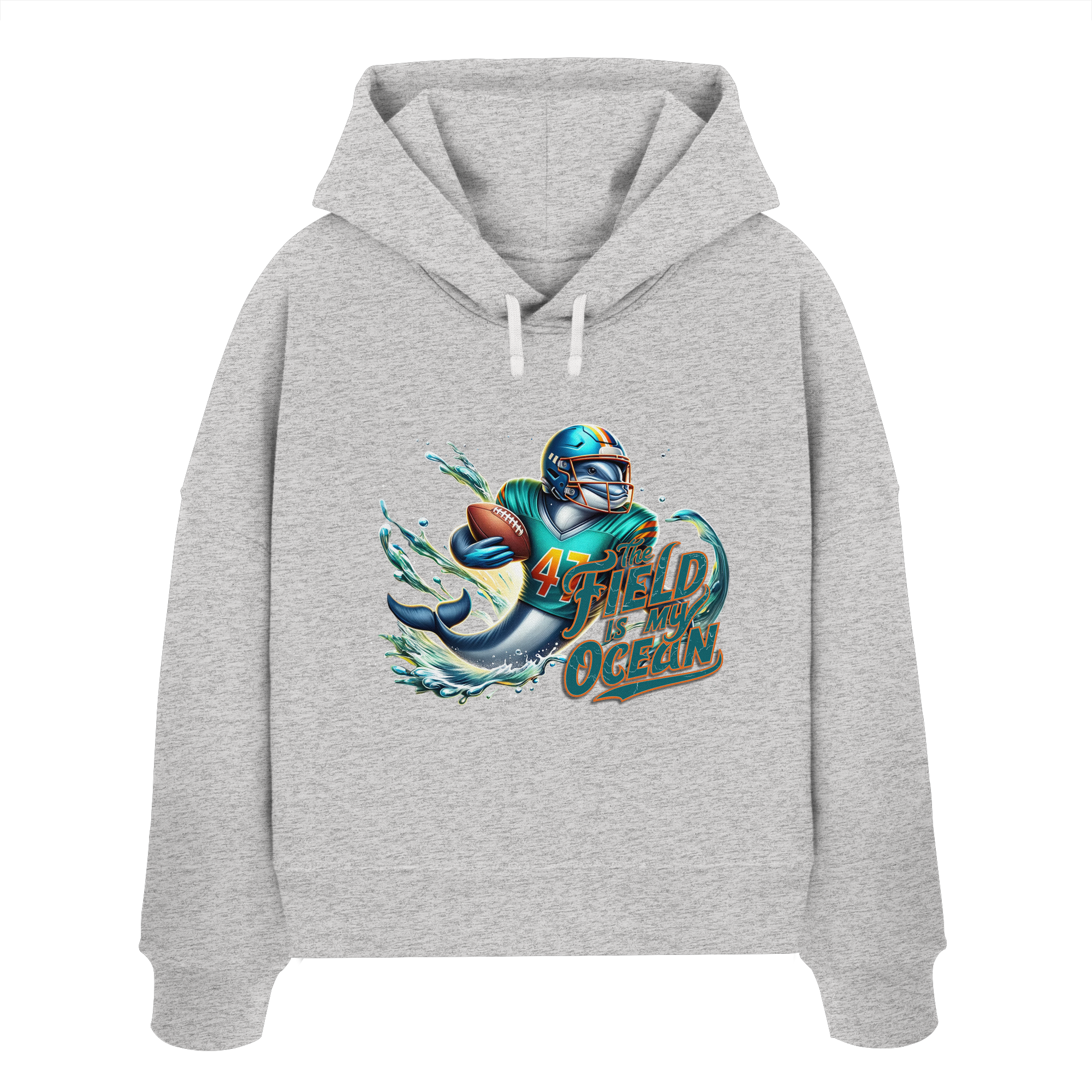 The Field is my Ocean - Womens Organic Boxcut Hoodie