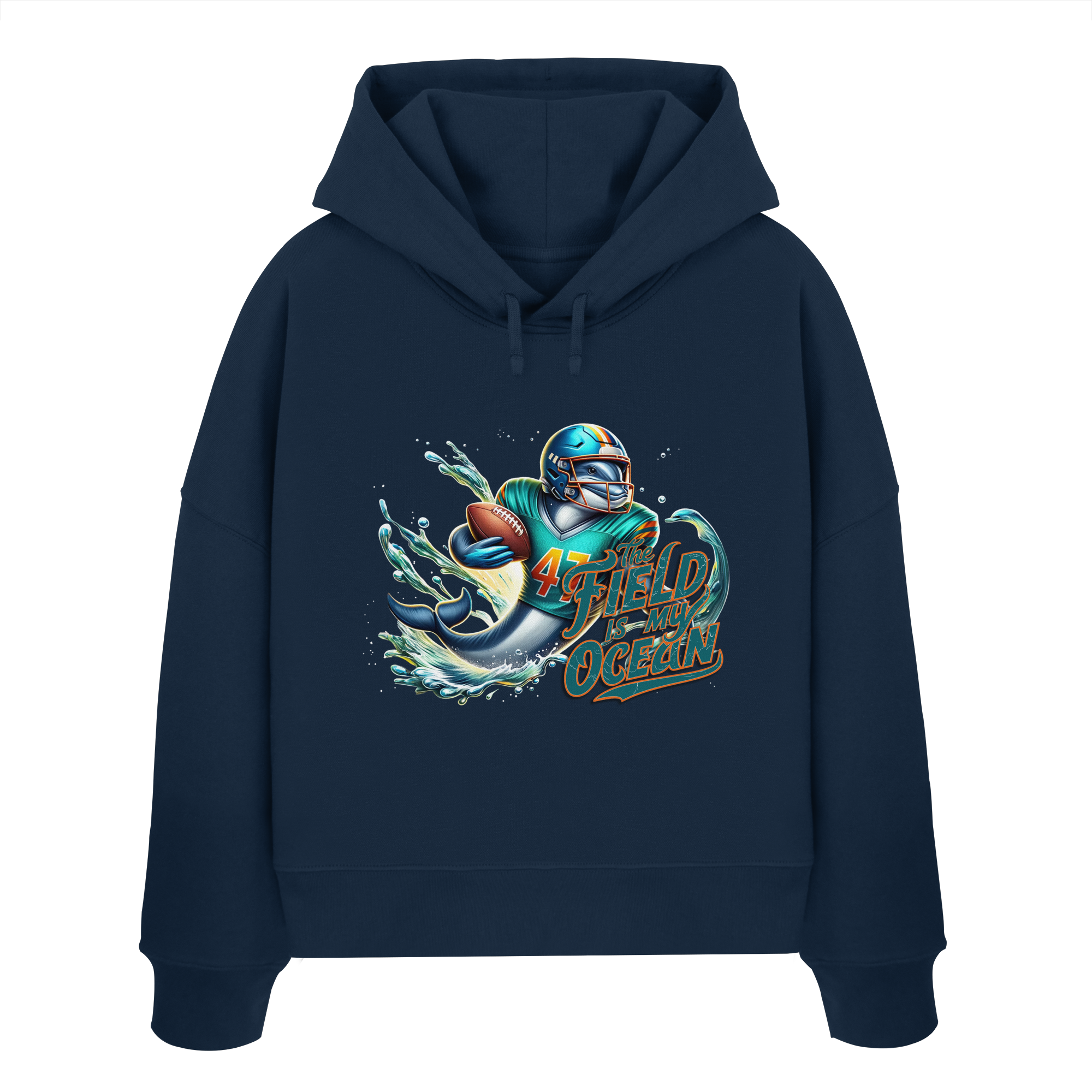 The Field is my Ocean - Womens Organic Boxcut Hoodie