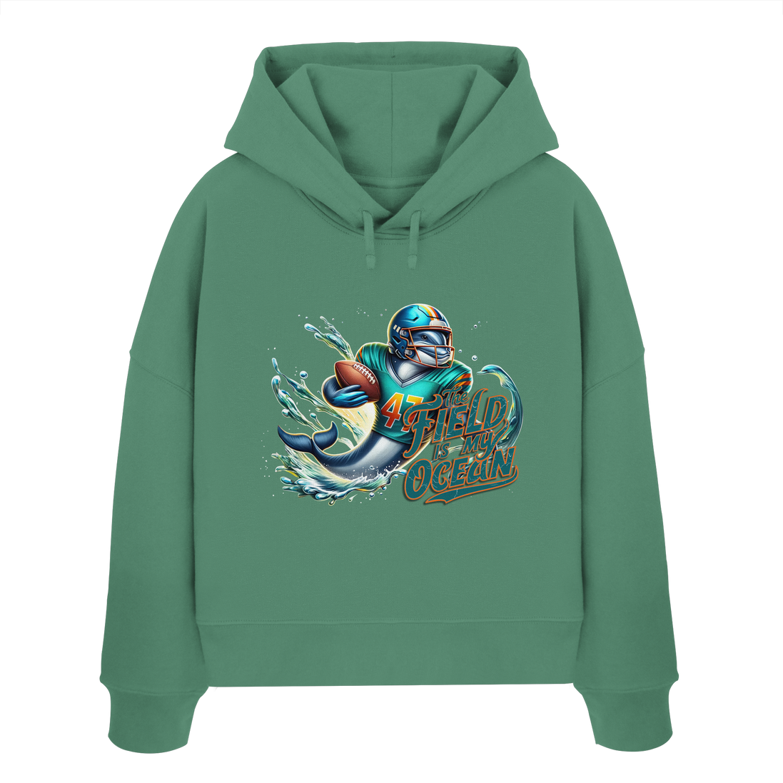 The Field is my Ocean - Womens Organic Boxcut Hoodie