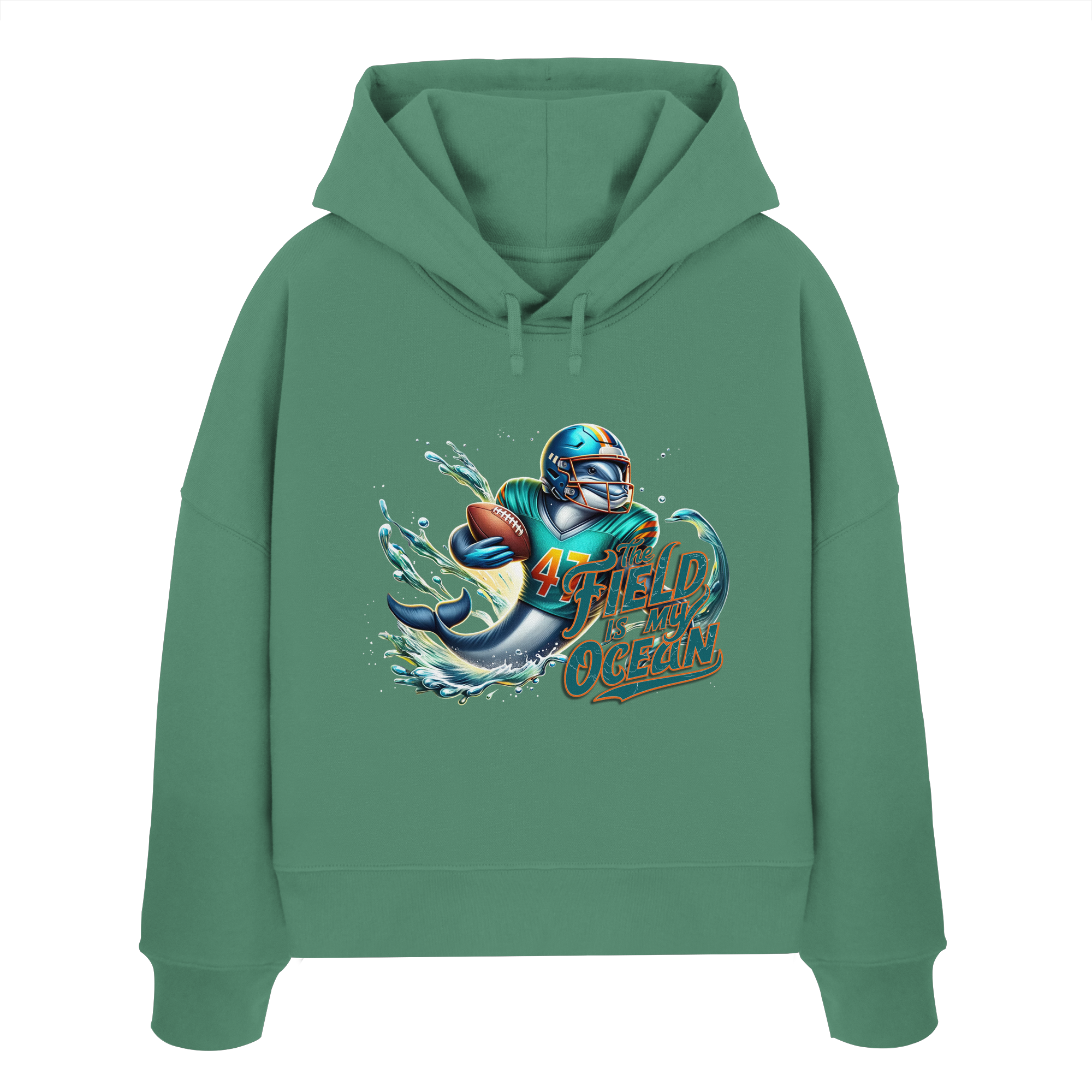 The Field is my Ocean - Womens Organic Boxcut Hoodie