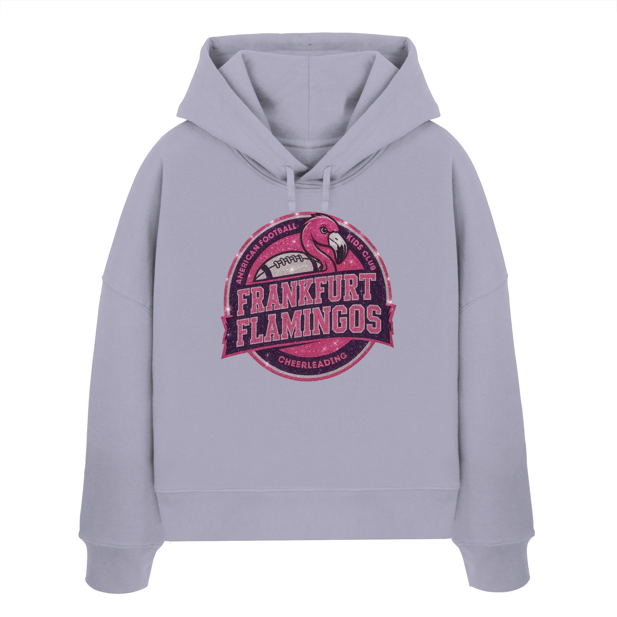 Frankfurt Flamingos - Womens Organic Boxcut Hoodie
