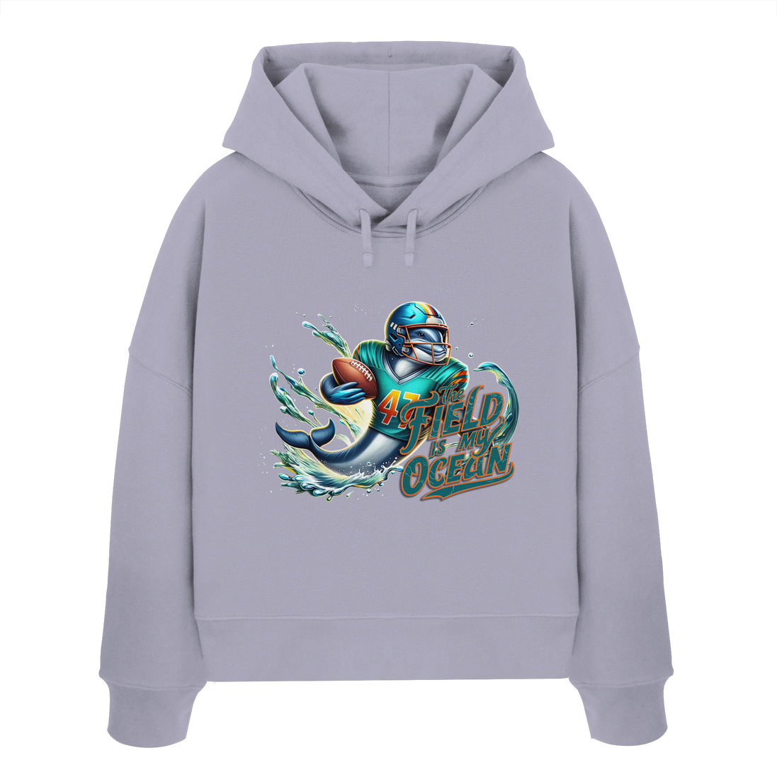 The Field is my Ocean - Womens Organic Boxcut Hoodie