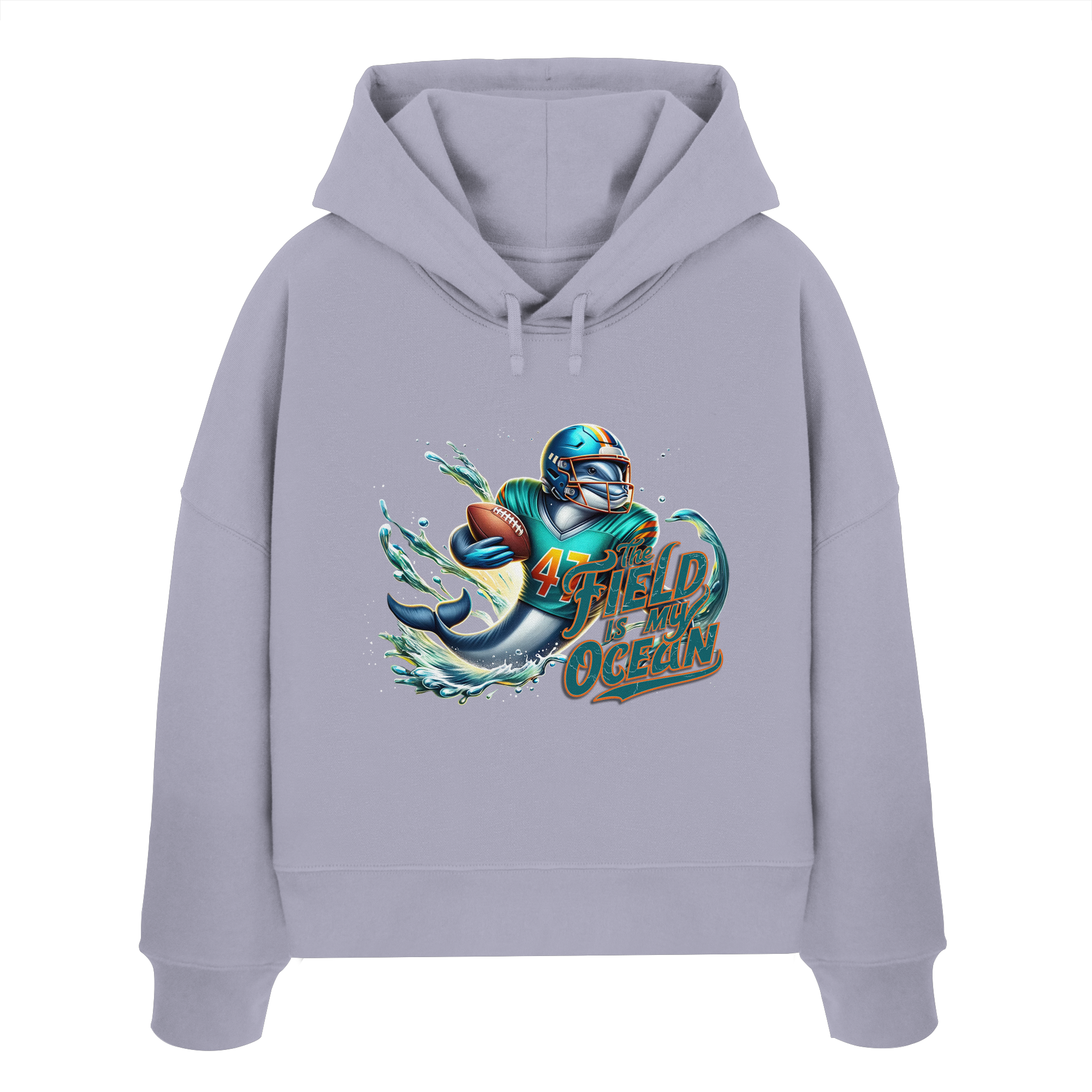 The Field is my Ocean - Womens Organic Boxcut Hoodie