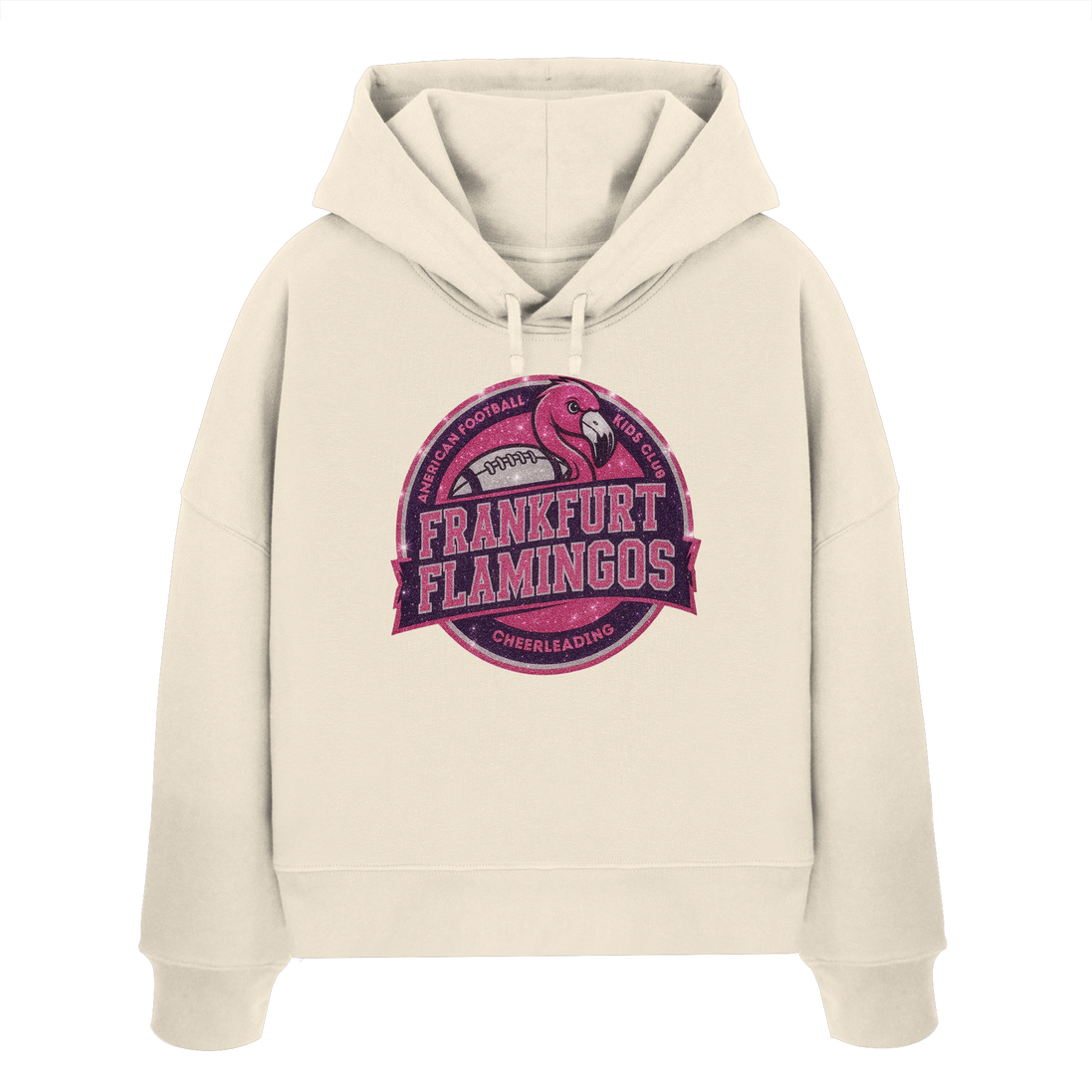 Frankfurt Flamingos - Womens Organic Boxcut Hoodie