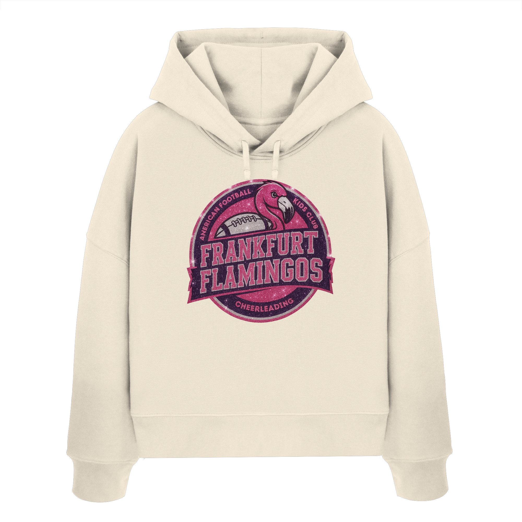 Frankfurt Flamingos - Womens Organic Boxcut Hoodie