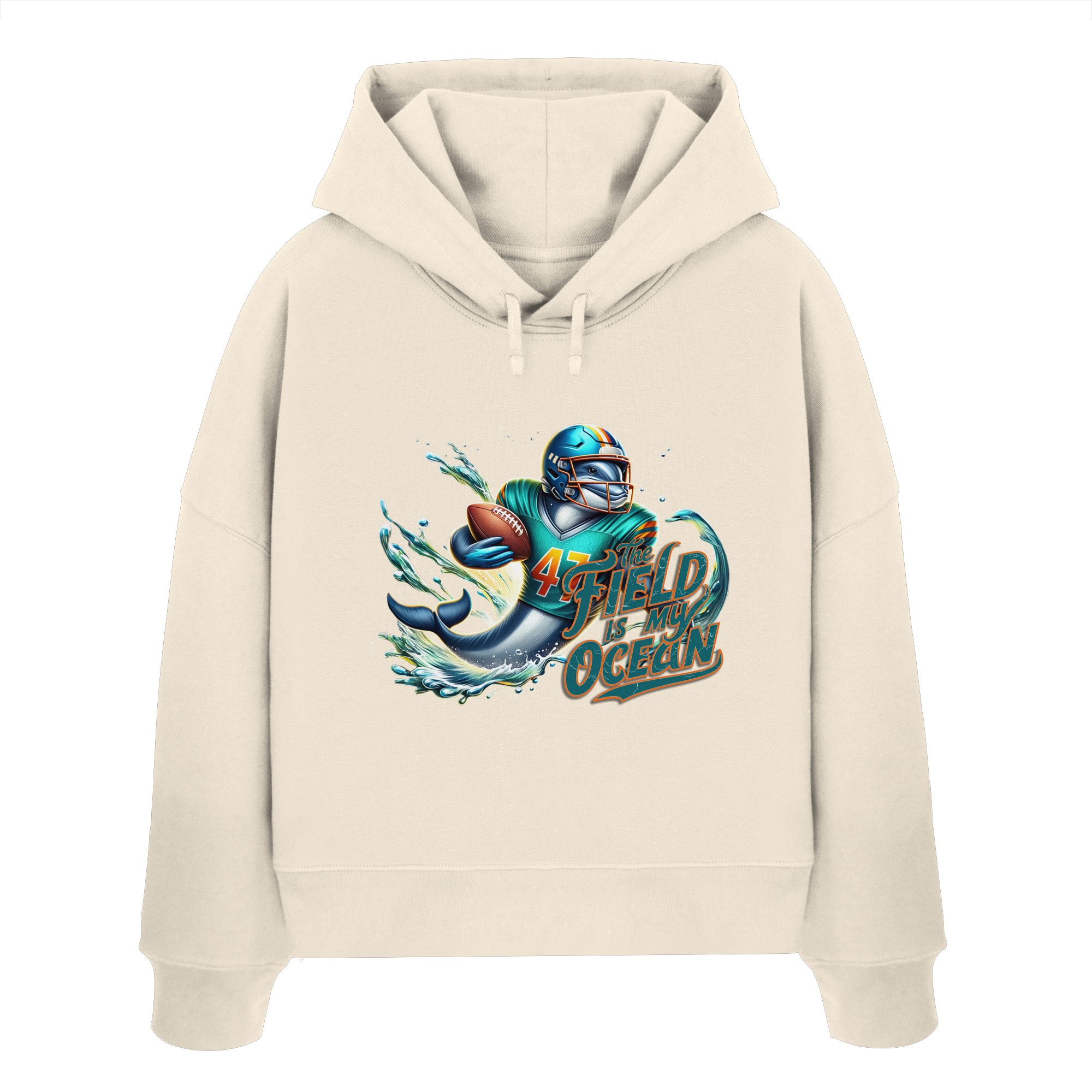 The Field is my Ocean - Womens Organic Boxcut Hoodie