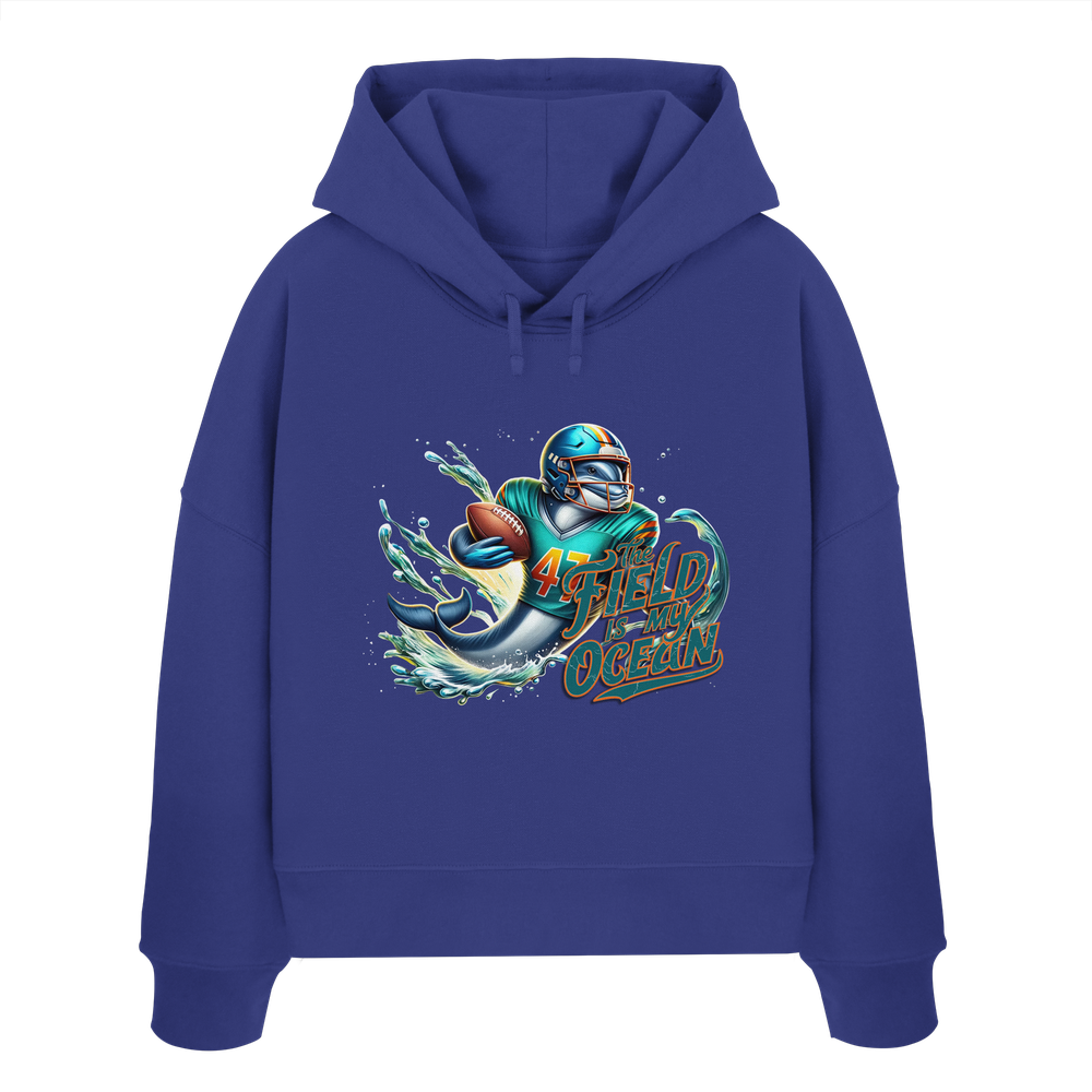 The Field is my Ocean - Womens Organic Boxcut Hoodie